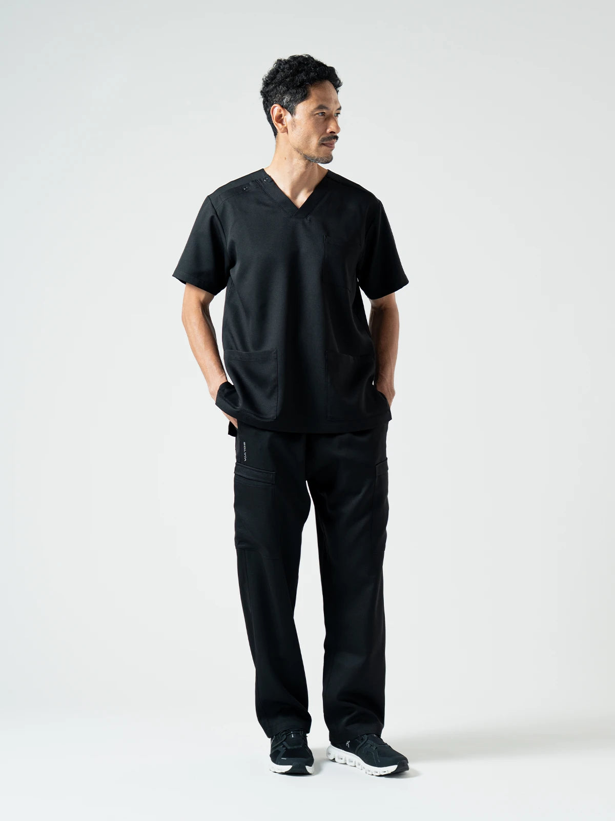 Everyday Scrub Tops - Silent Black
