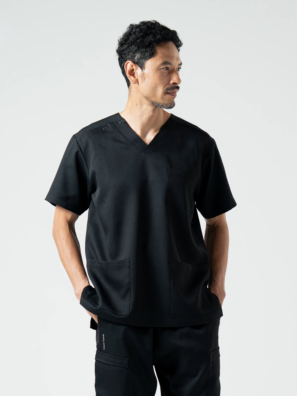 Everyday Scrub Tops - Silent Black
