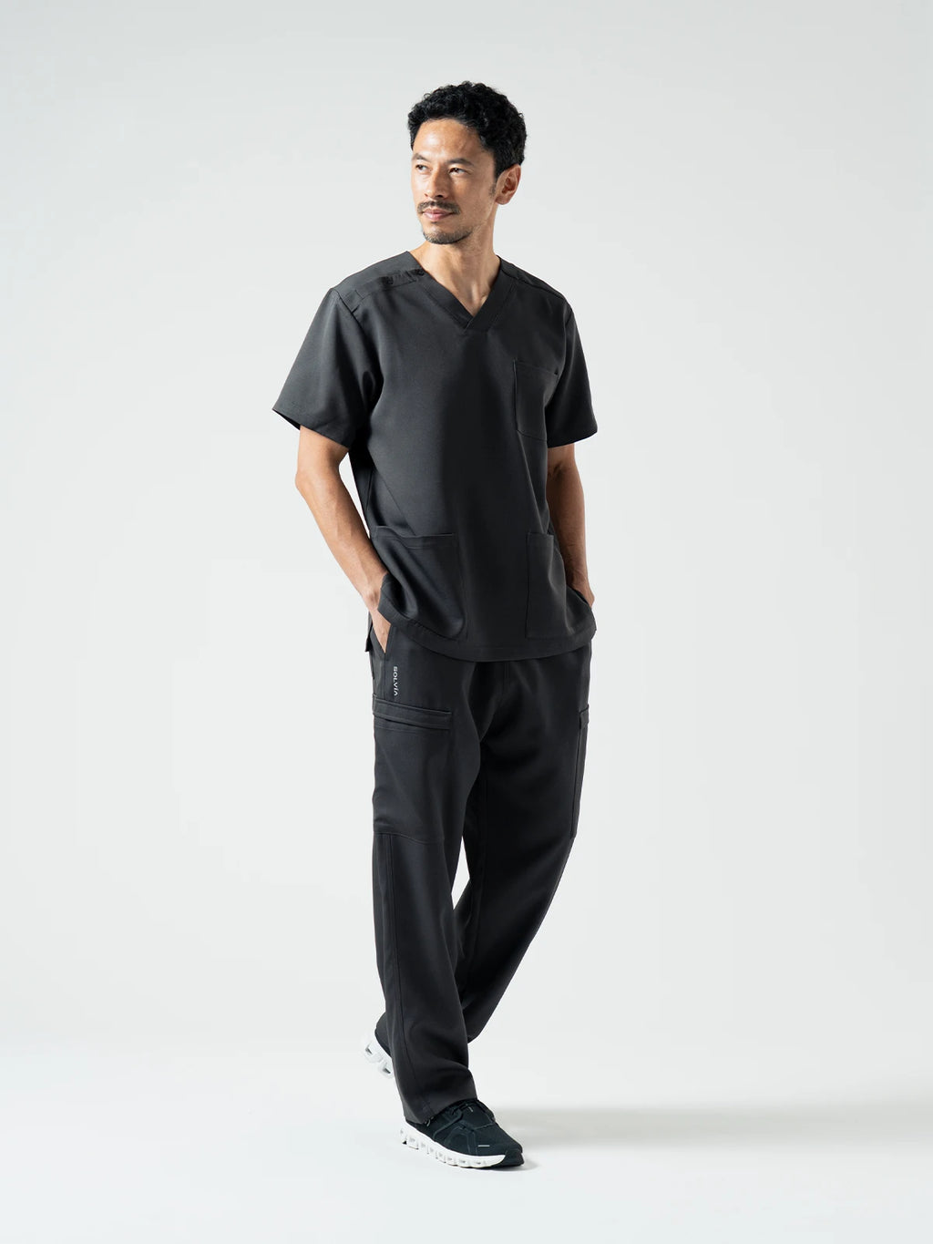 Everyday Scrub Tops - Charcoal Grey