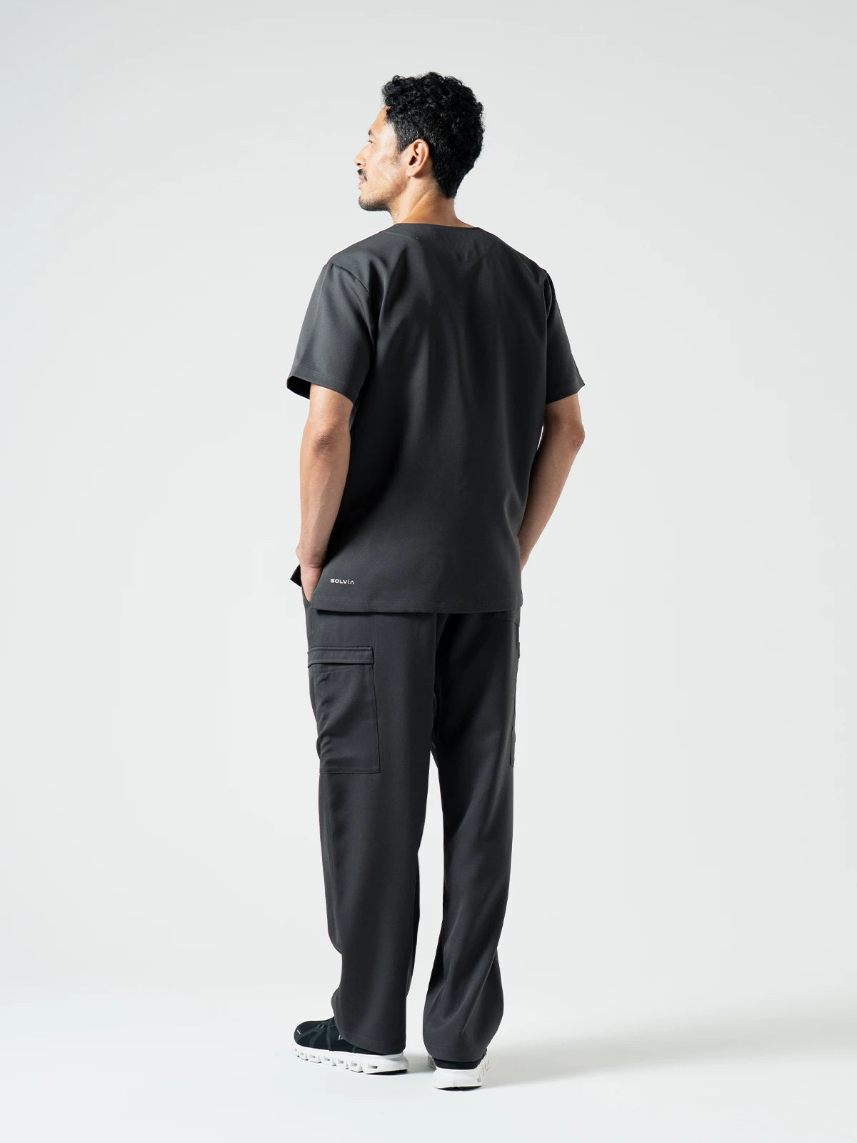 Everyday Scrub Tops - Charcoal Grey
