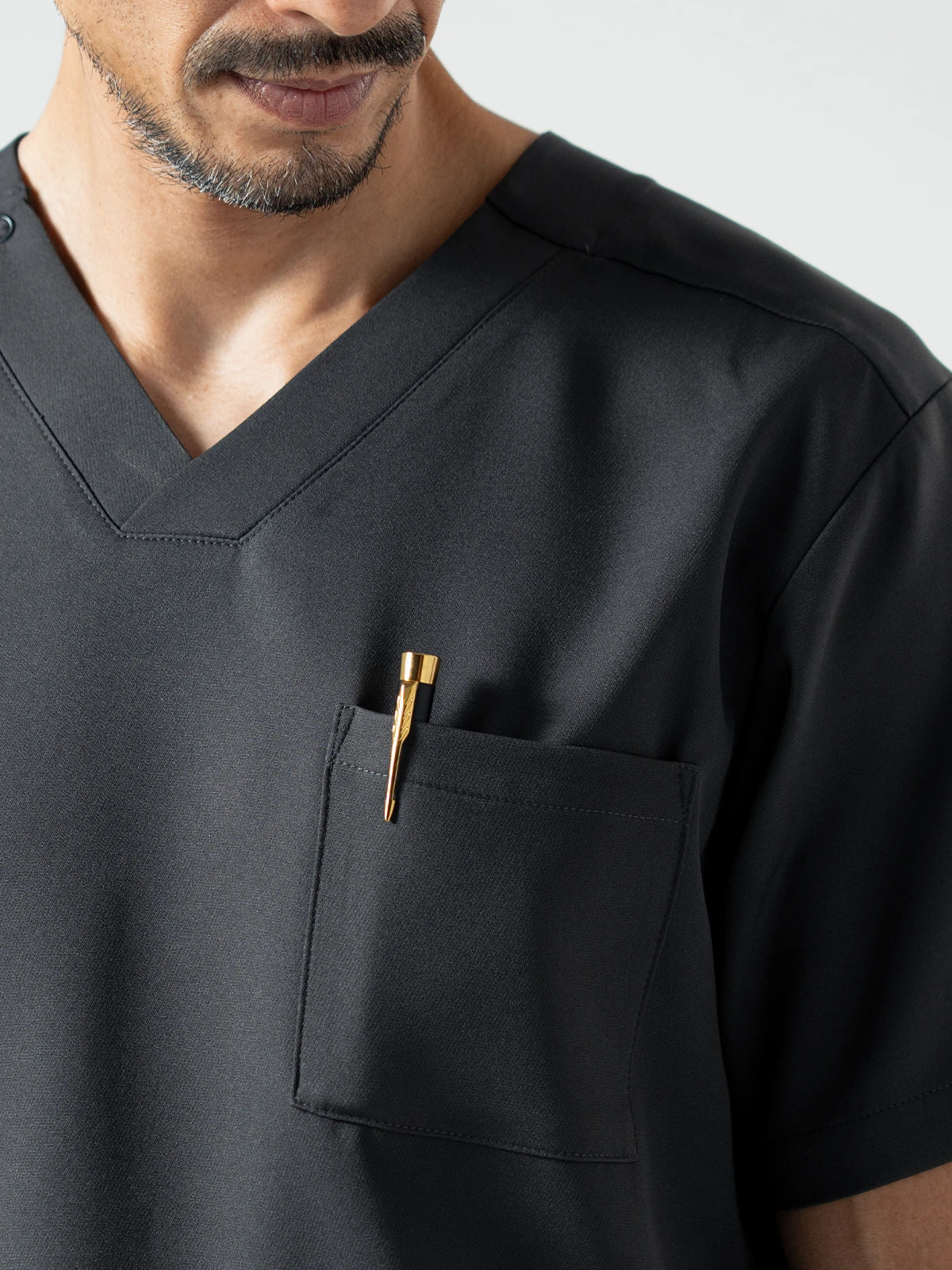 Everyday Scrub Tops - Charcoal Grey