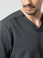 Everyday Scrub Tops - Charcoal Grey