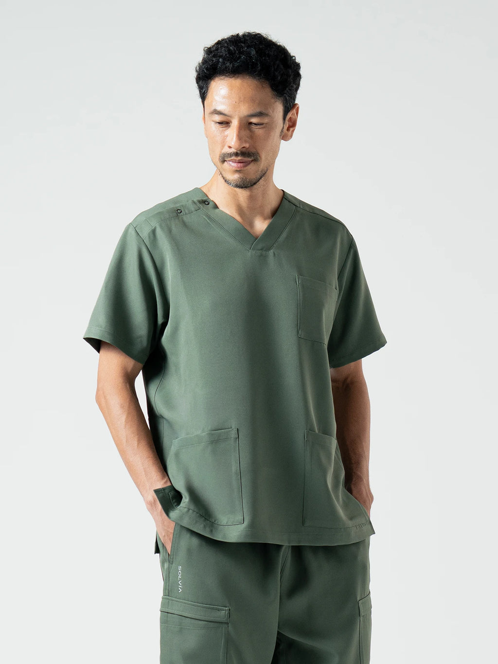 Everyday Scrub Tops - Olive Khaki
