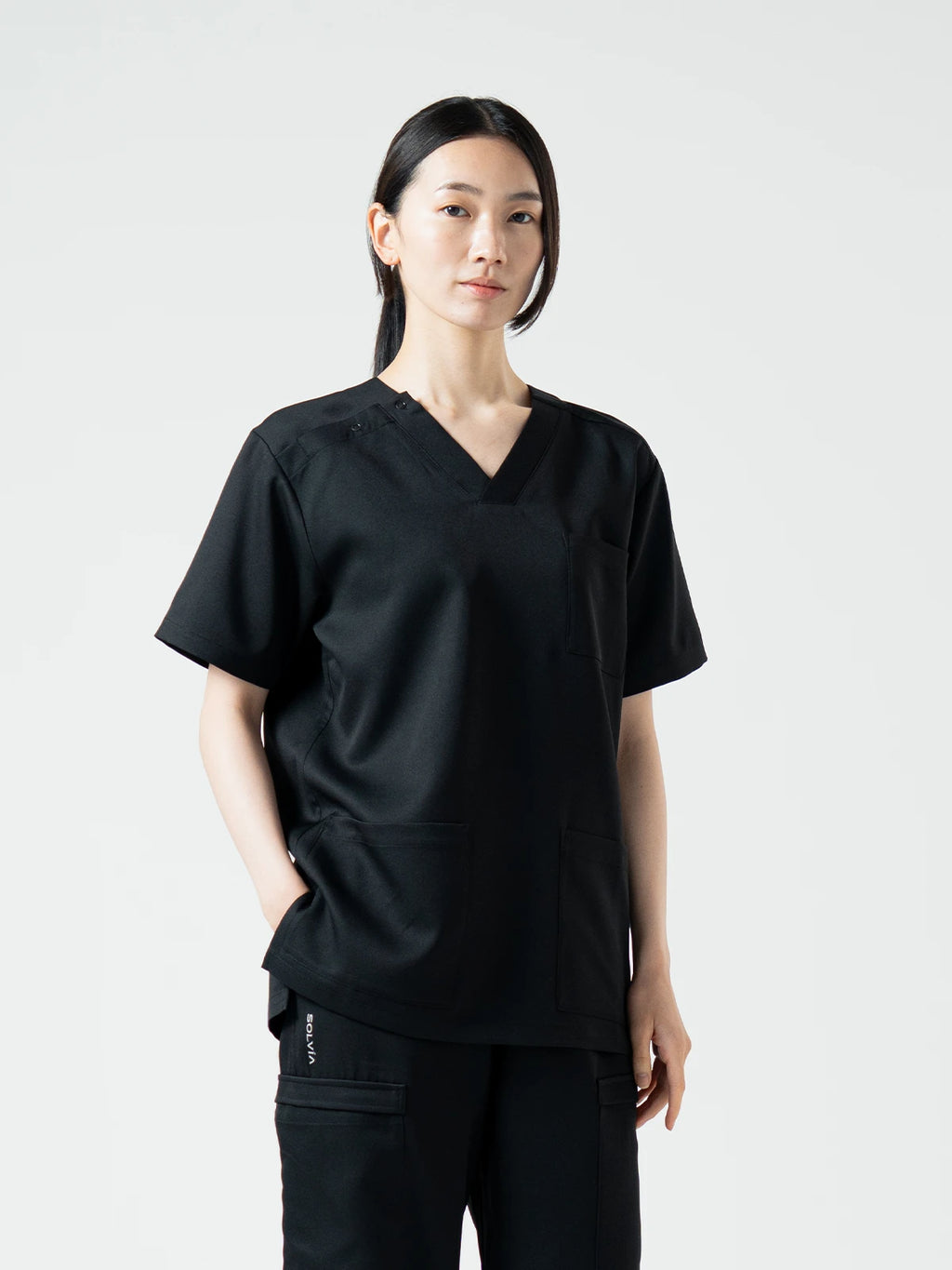 Everyday Scrub Tops - Silent Black