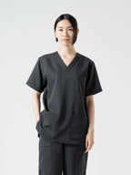 Everyday Scrub Tops - Charcoal Grey
