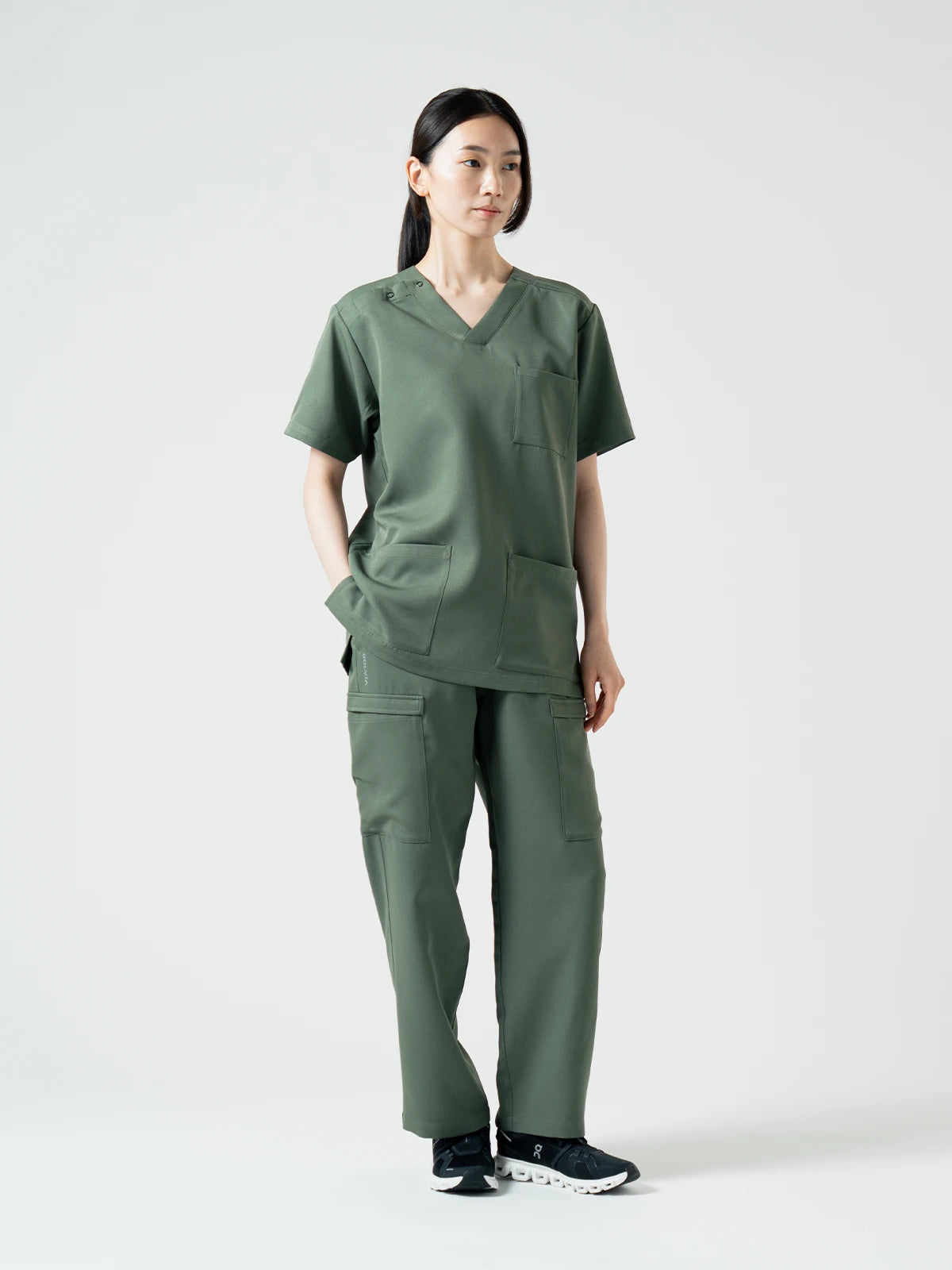 Everyday Scrub Tops - Olive Khaki